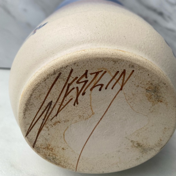 Antique Westlin Clay Vase - Picture 5 of 6